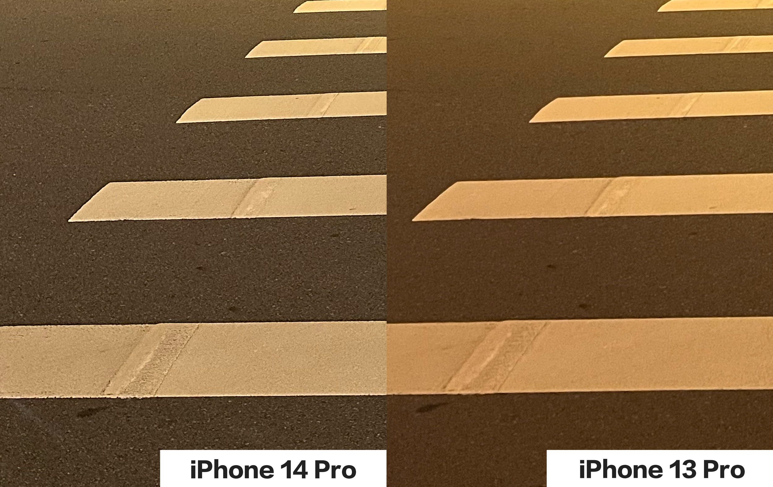 iPhone 14 Pro night shot comparison actual measurement 7