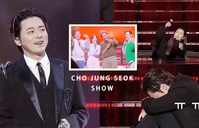 Cao Jung-seok fell down at the opening performance of the meeting, humiliated and hugged his knees + lying flat again, super hilarious! “Machine Doctor” 99s Surprise Appeared in Chorus | Kdaily Korean Fan Daily